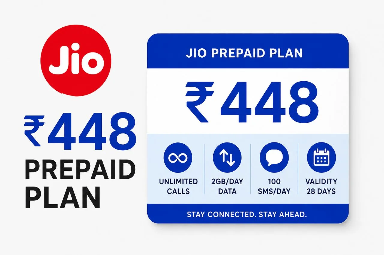 Jio ₹448 Prepaid Plan Strips Out Daily Data to Lower Costs: Check the Full 84-Day Calling Benefits - Jio ₹448 Prepaid Plan | TIMESBULL