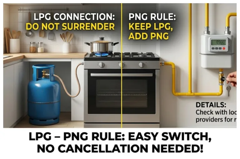 LPG – PNG Rule – LPG Connection No Longer Needed to Surrender for PNG? Check Full Details