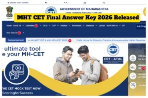 MHT CET 2026 Final