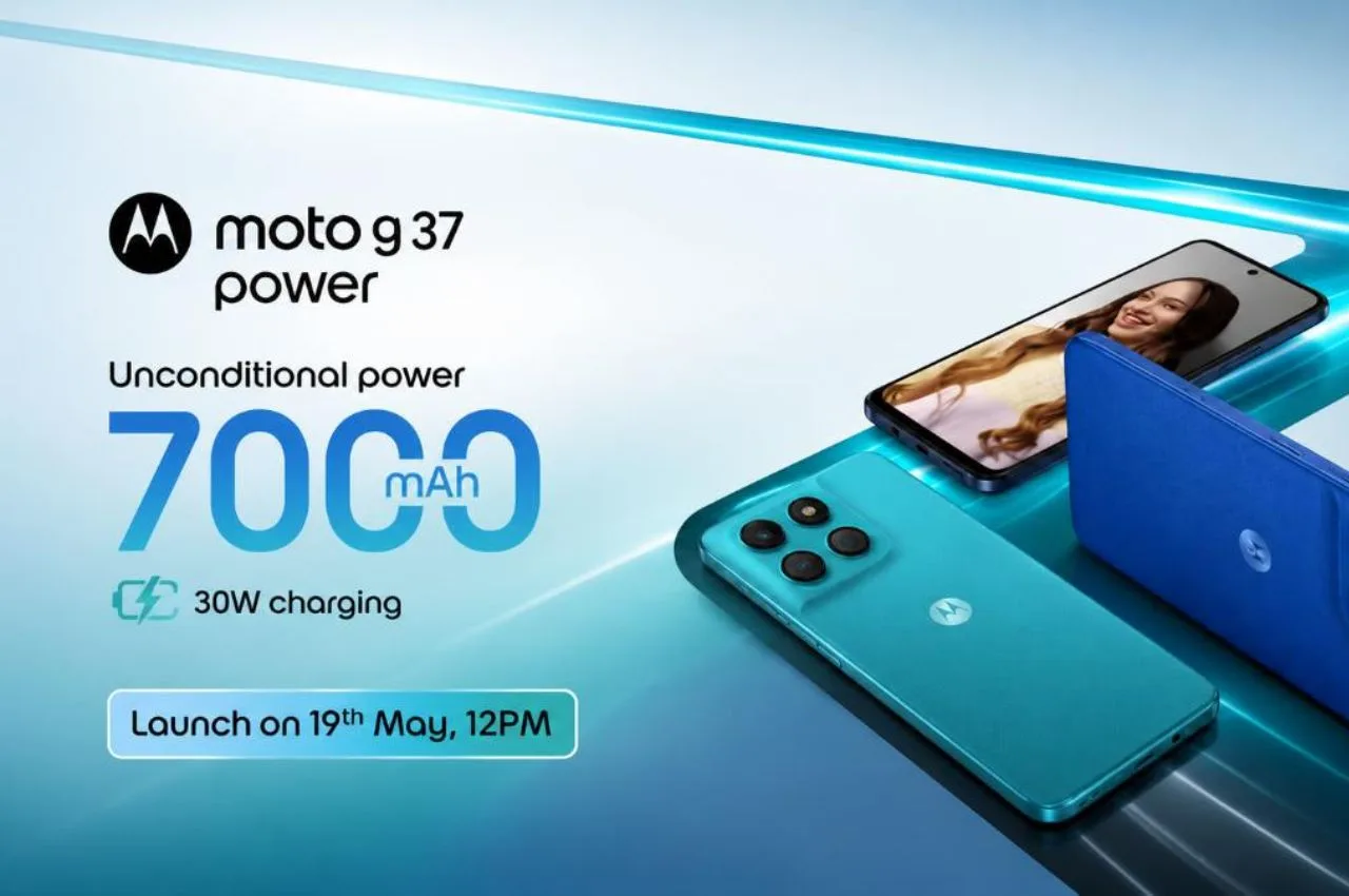 Moto G37 Power with 7,000mAh Battery and 12GB RAM Launching Today Under ₹20,000 - Moto G37 Power | TIMESBULL