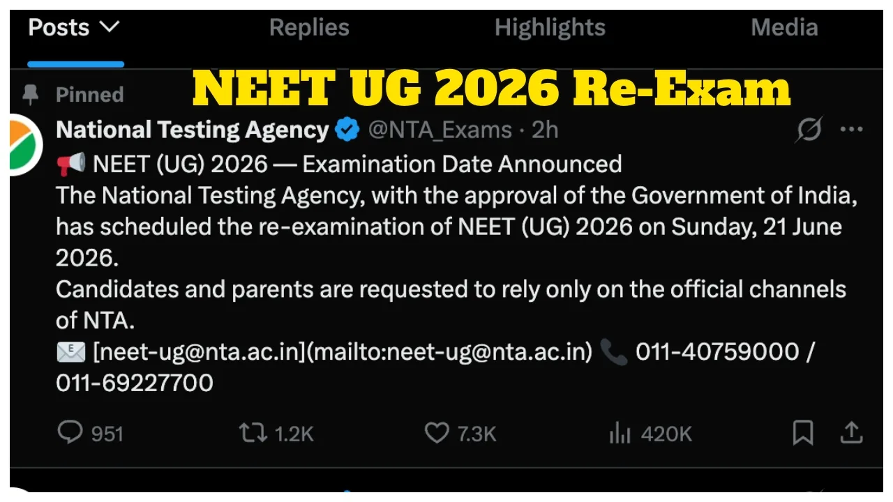 Reneet Date – When is NEET UG 2026 Re-Exam? Admit Card, Exam Centres & Helpline Details Inside - Neet Ug 2026 Re Exam | TIMESBULL