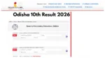 Odisha 10th Result 2026 Today at 4 PM – Check BSE Class 10 Score at bseodisha.ac.in
