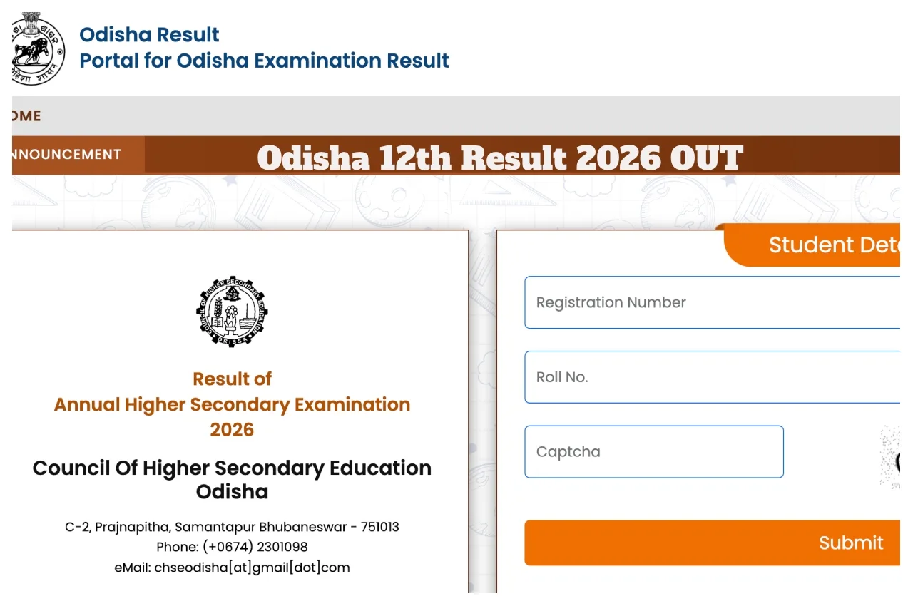 Odisha 12th Result 2026 OUT – Pass Percentage at 88.80% for Science, Check at chseodisha.nic.in - Odisha 12th Result 2026 Out | TIMESBULL