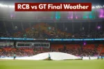 RCB vs GT Final Weather