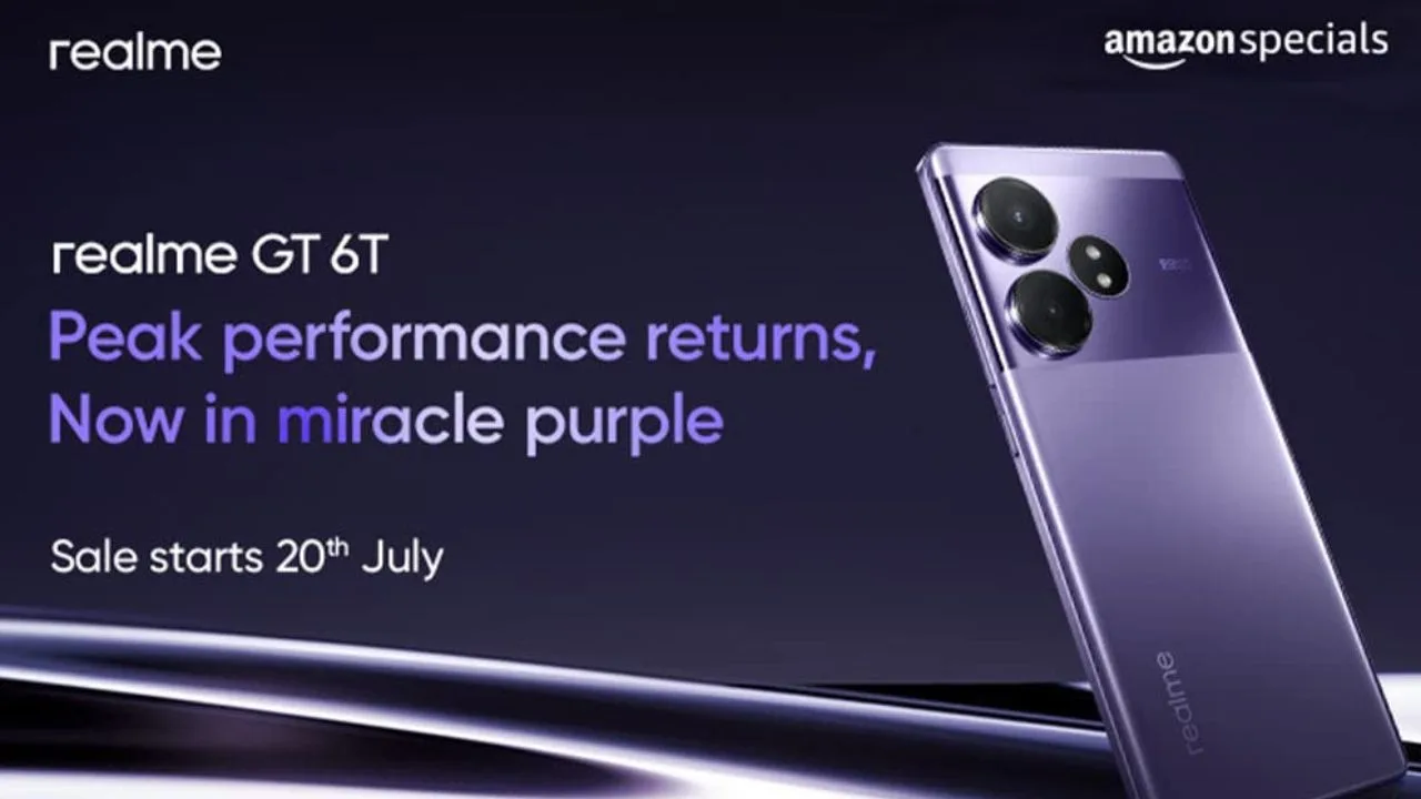 Don’t Miss This Fast-Selling Realme GT 6T 5G Miracle Purple Amazon Offer! - Realme Gt 6t 5g | TIMESBULL