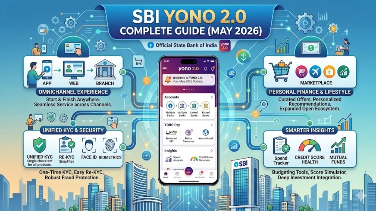 SBI YONO 2.0 Complete Guide (May 2026): Answers to All Your Questions – SMS Alerts, App Fixes, KYC, Charges & More - Sbi Yono 2.0 Complete Guide | TIMESBULL