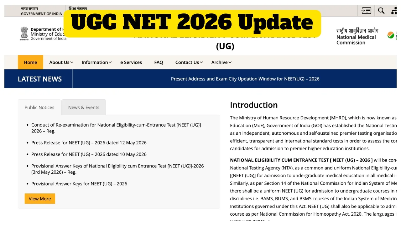 UGC NET 2026 – Registration Last Date May 20, Apply Now at ugcnet.nta.ac.in - Ugc Net 2026 | TIMESBULL