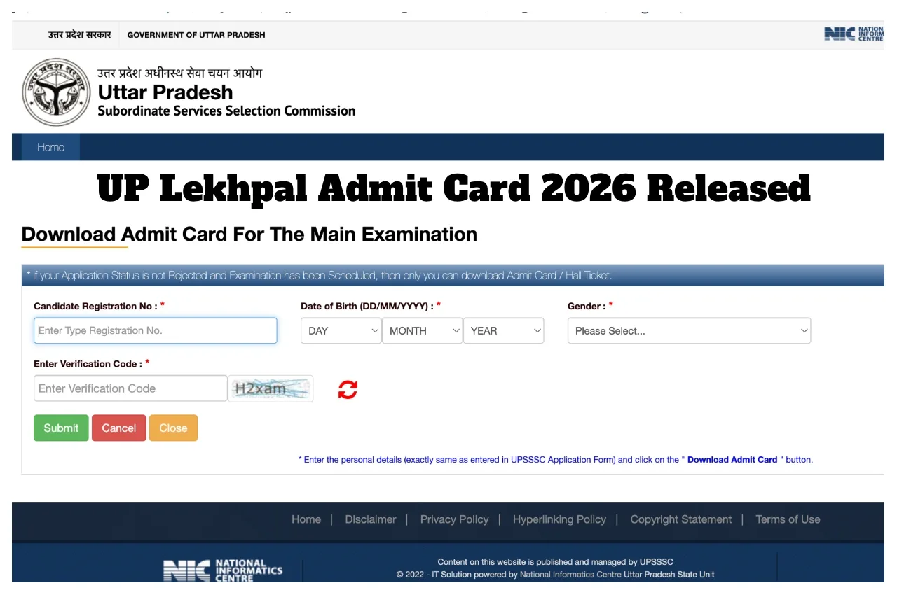UP Lekhpal Admit Card 2026 Released – Download Hall Ticket at upsssc.gov.in, Exam May 21 - Up Lekhpal Admit Card 2026 Released | TIMESBULL