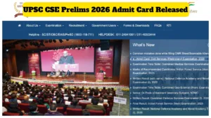 UPSC CSE Prelims 2026