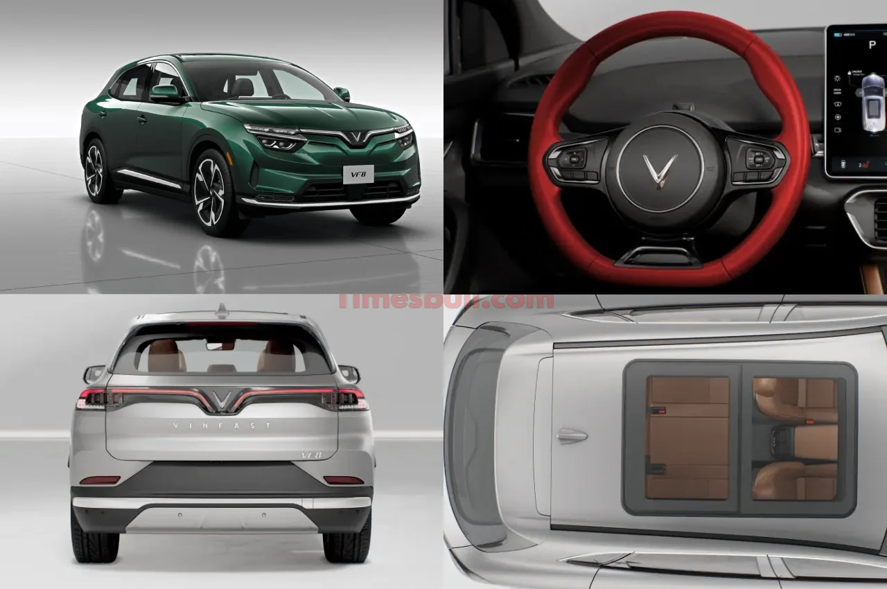 New-Gen VinFast VF8 Unveiled – Premium Electric SUV With 500 KM Range And Futuristic Design - Vinfast Vf8 (2) | TIMESBULL