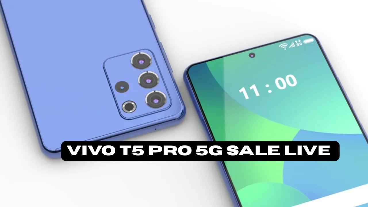 Vivo T5 Pro 5G Sale Live - 9020mAh Battery with SBI Card Discount on ...