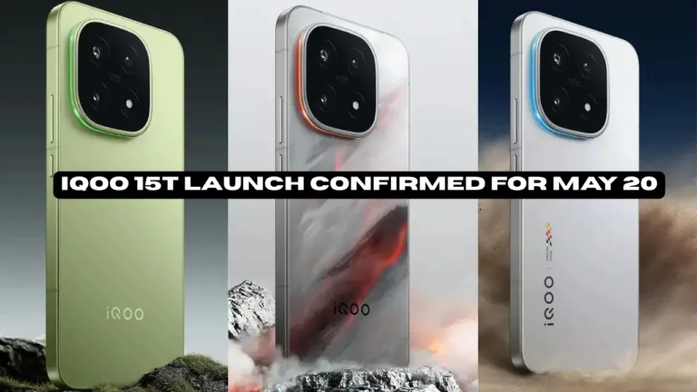 iQOO 15T Launch Confirmed for May 20 – Big Battery, Gaming Features and Flagship Performance Incoming