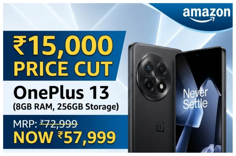 OnePlus 13 Discount – Gets ₹15,000 Price Cut on Amazon, Now at ₹57,999, 100W Charging
