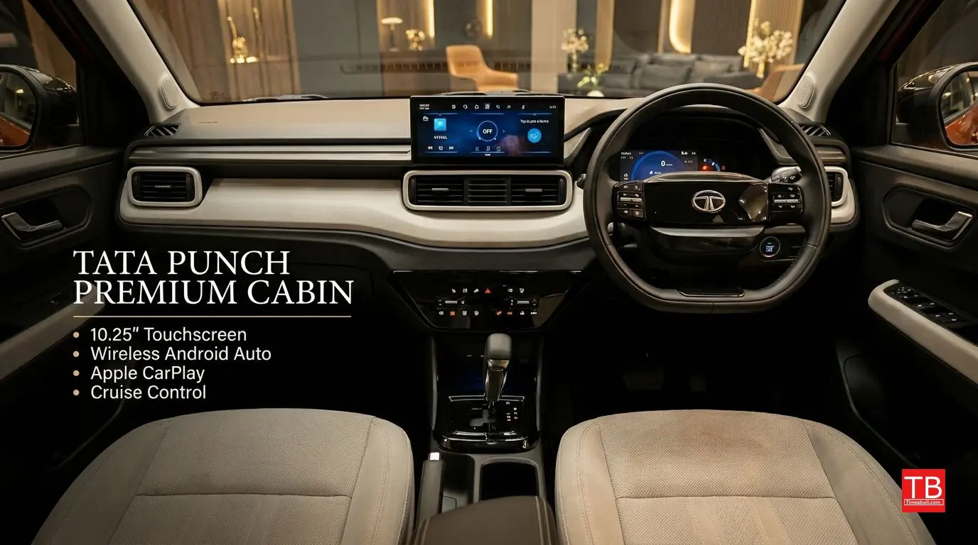 Tata Punch Interiors Premium cabin