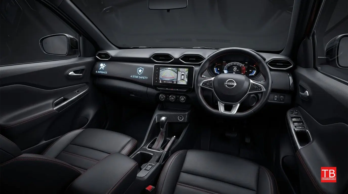 Nissan Magnite - Sporty cabin with a black theme