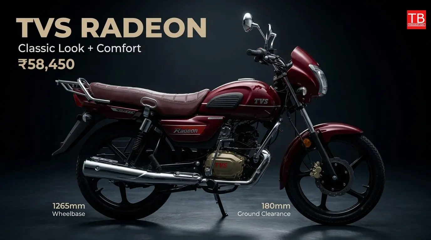 TVS Radeon - a powerful commuter with a classic look