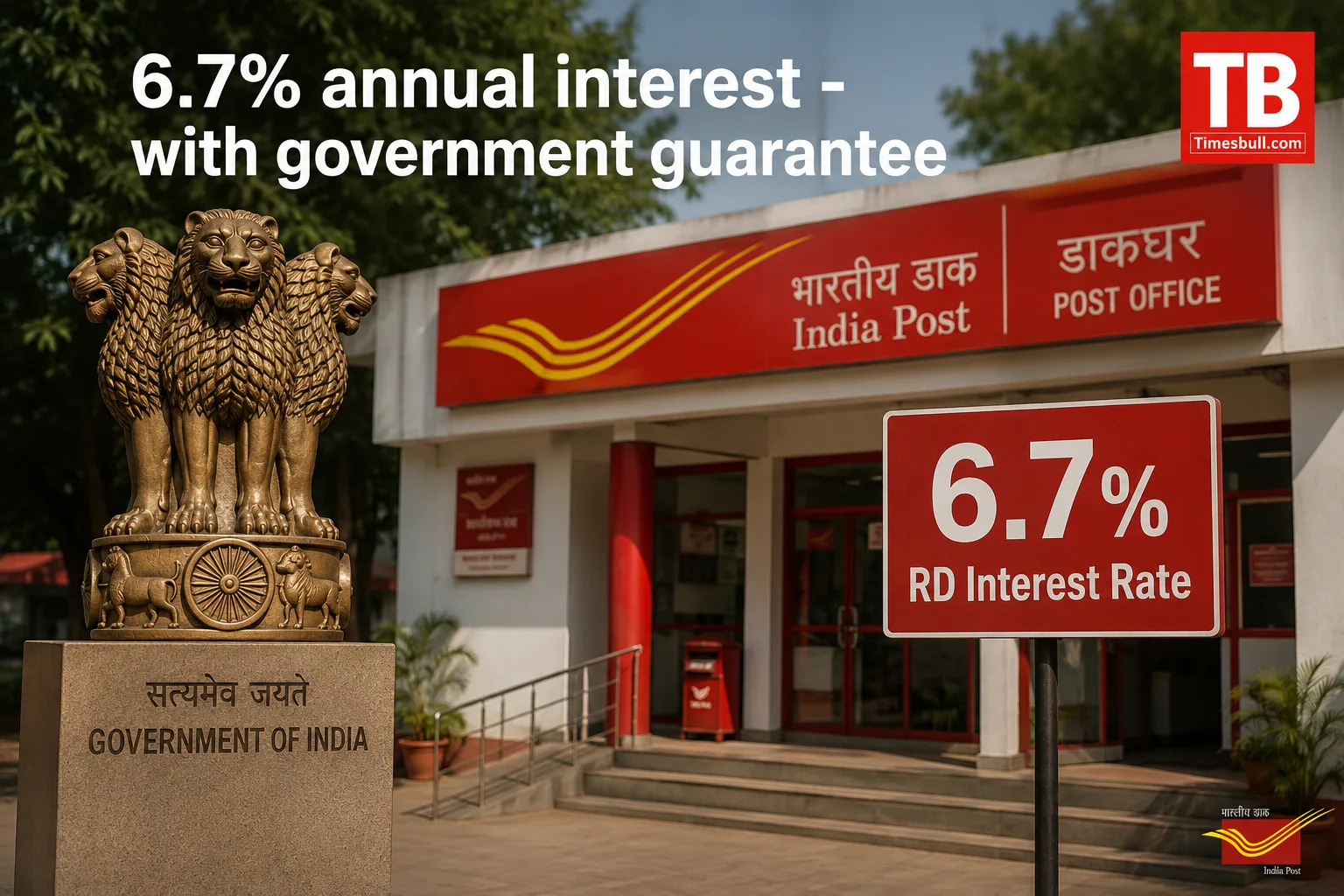 6.7% annual interest - with government guarantee