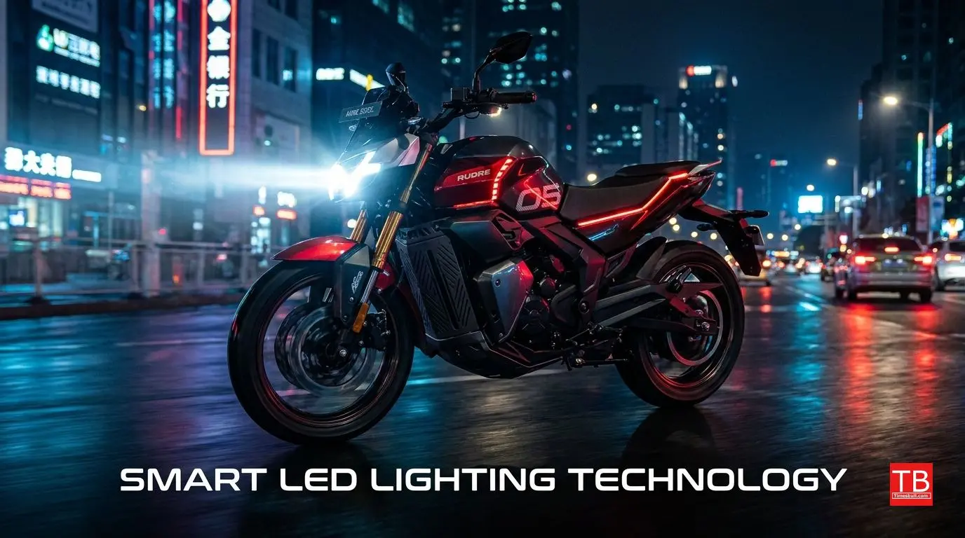 LED lighting elements, A bike ride in the night