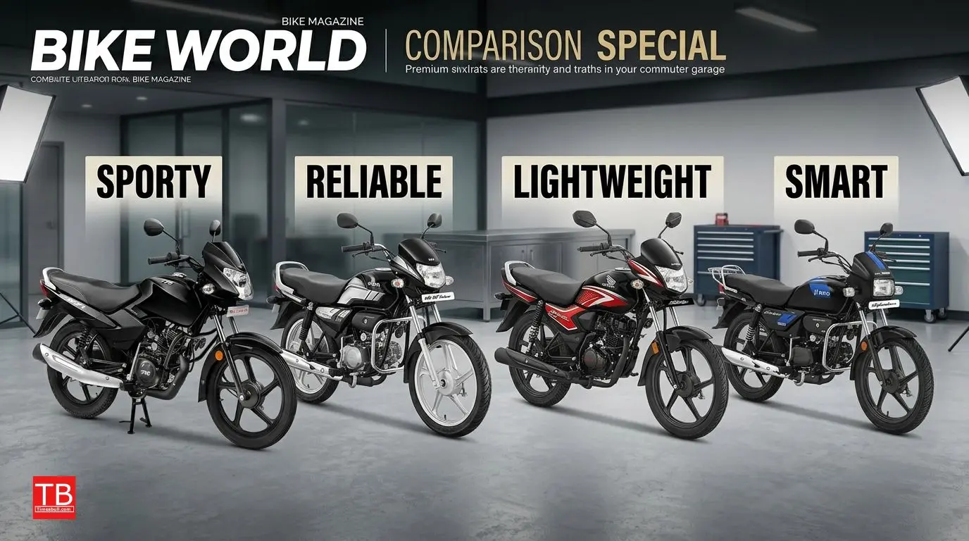 Side-by-side comparison of all four bikes