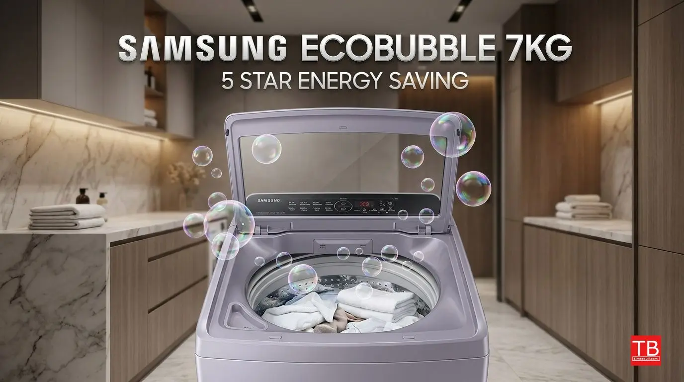 Samsung 7 kg EcoBubble fully automatic top load.