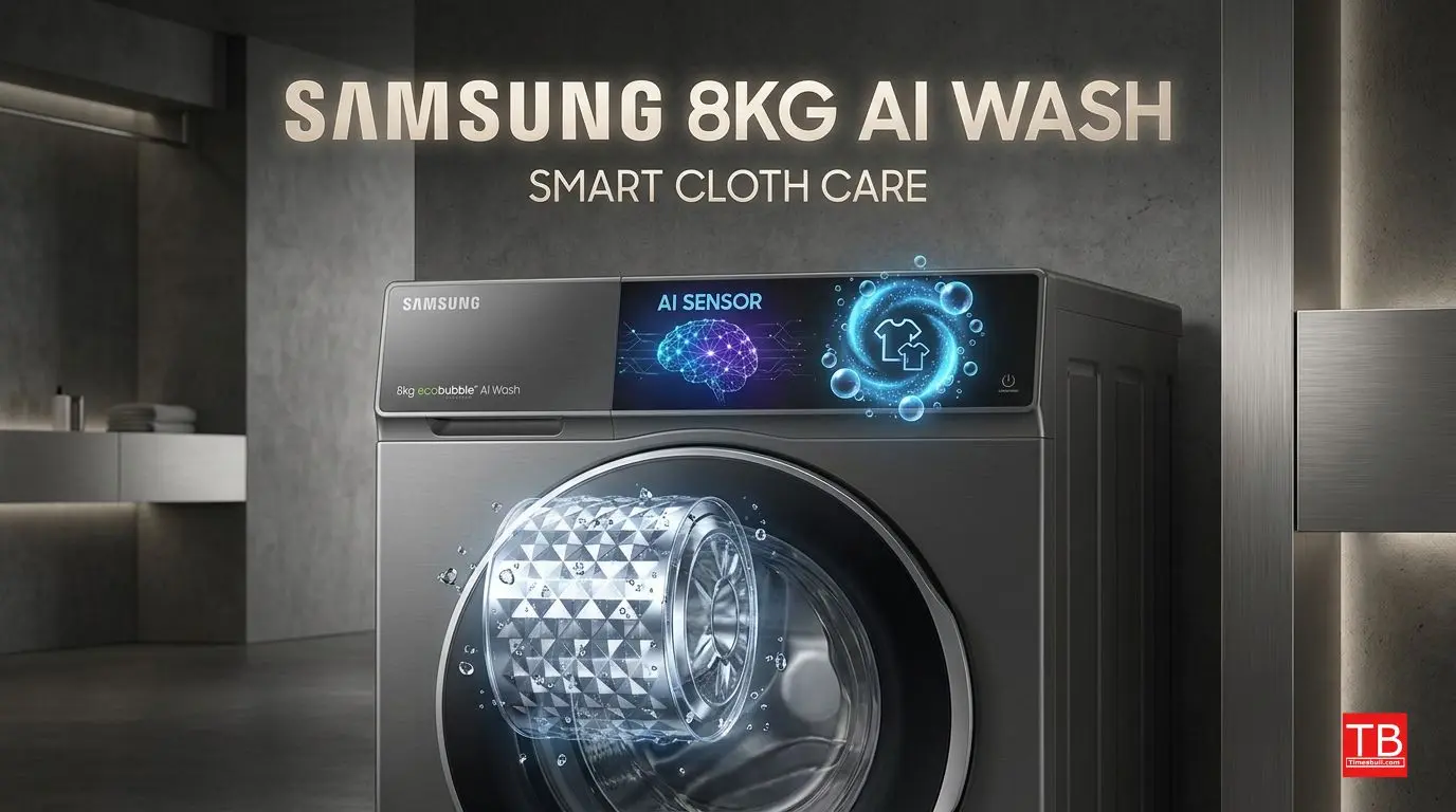 Samsung 8 kg EcoBubble fully automatic top load.