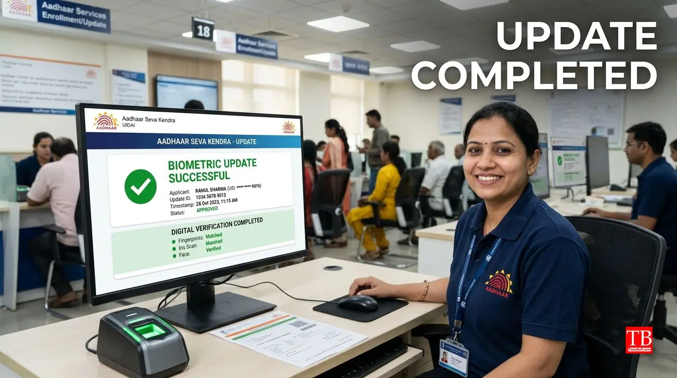 Update Aadhaar database Work done