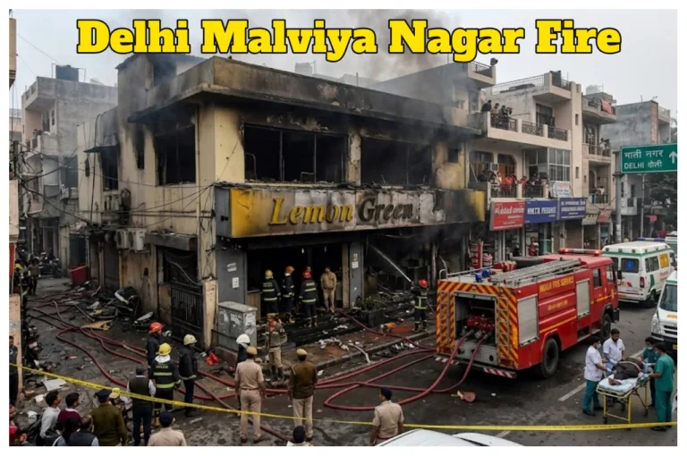 Delhi Fire – 10 Dead, 17 Injured as Blaze Engulfs ‘Lemon Green’ Restaurant in Malviya Nagar