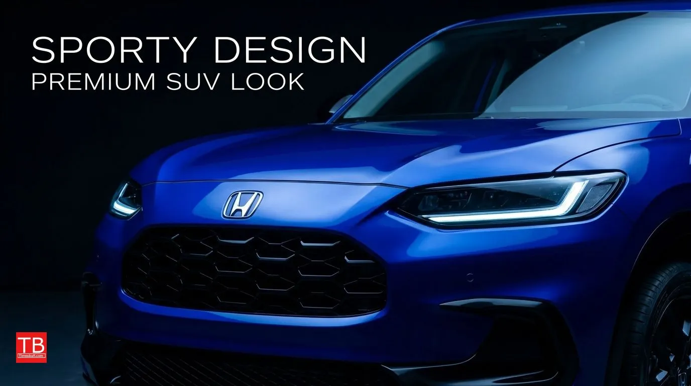 Sporty and bold front profile of the ZR-V
