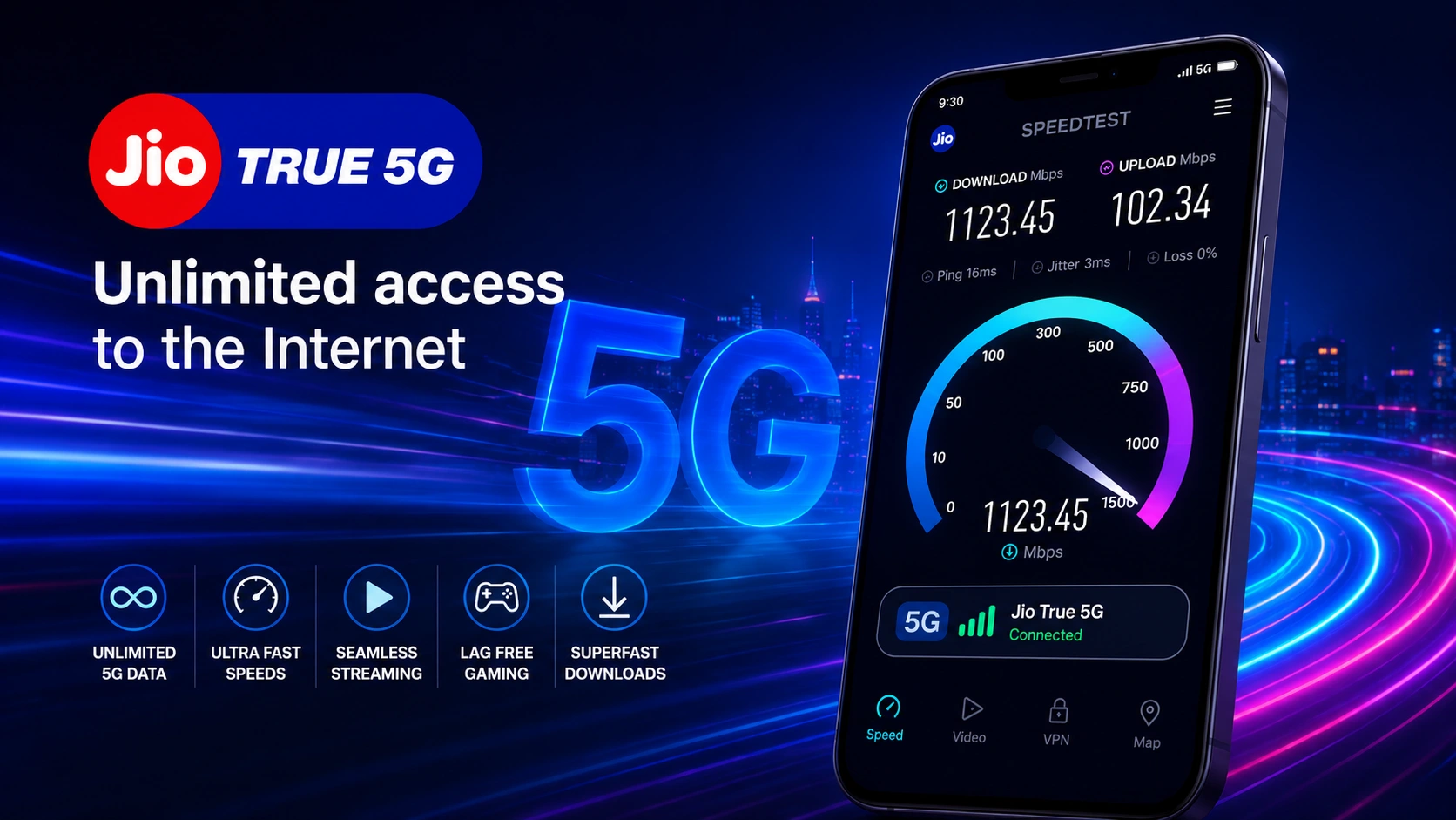 True 5G - Unlimited access to the Internet