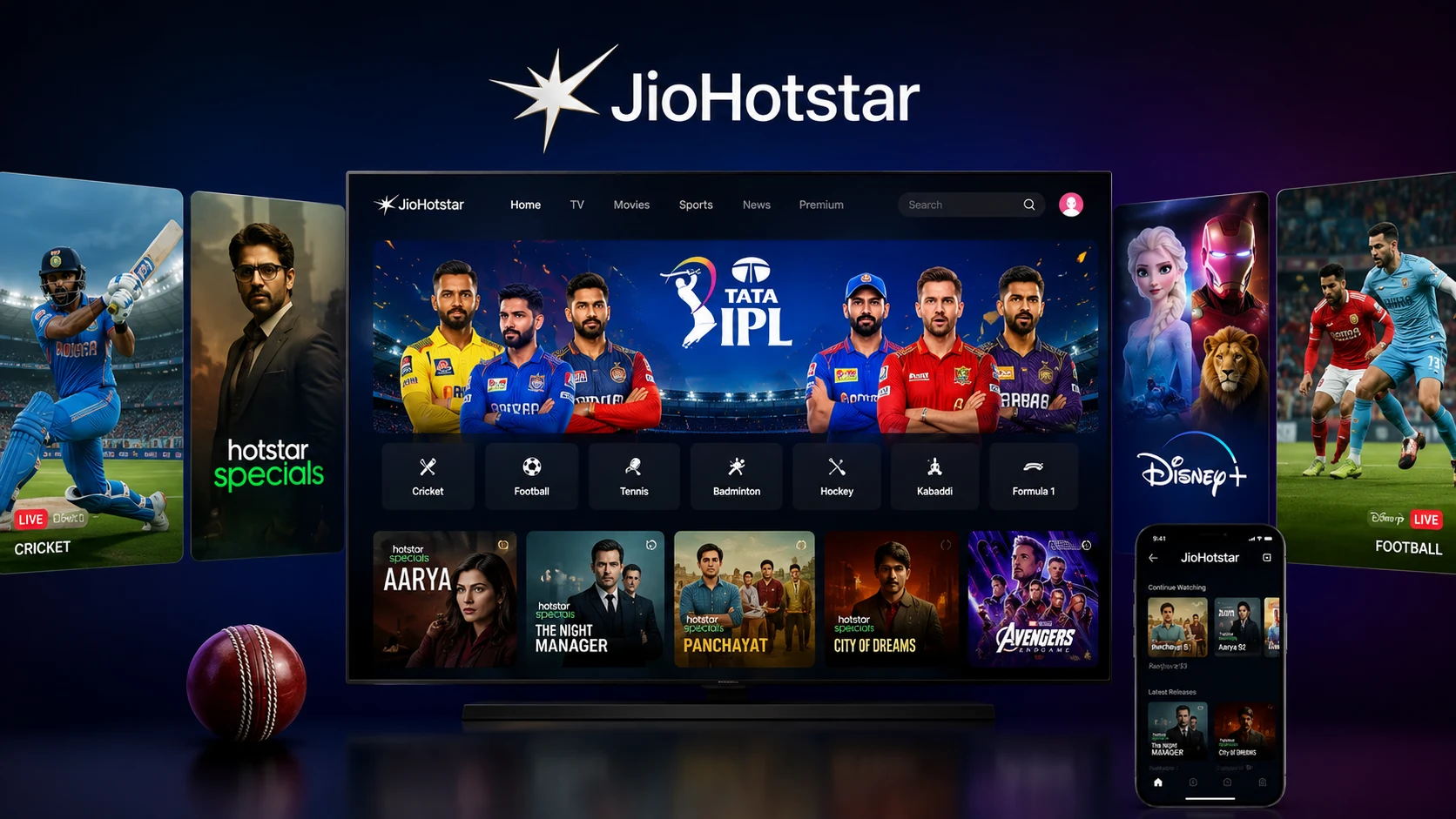 JioHotstar - the world of sports and entertainment