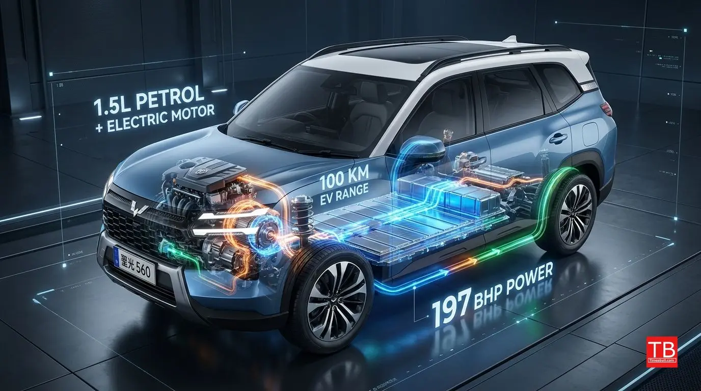 PHEV Powertrain – 1.5-litre engine + electric motor