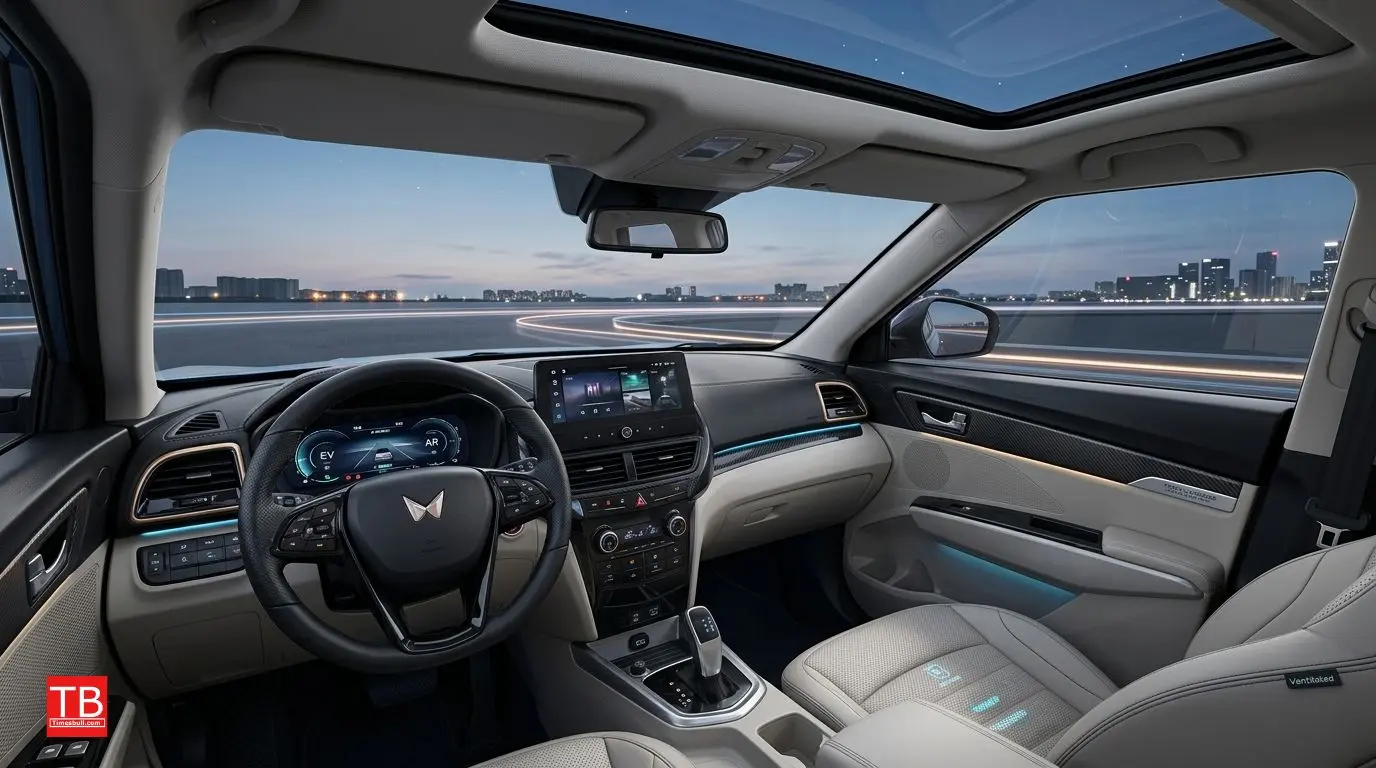 Premium and tech-loaded interior cabin.