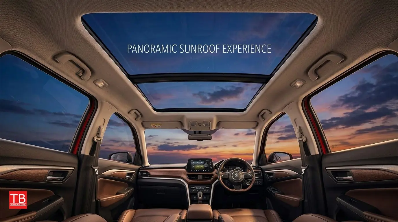 Panoramic sunroof View from the top