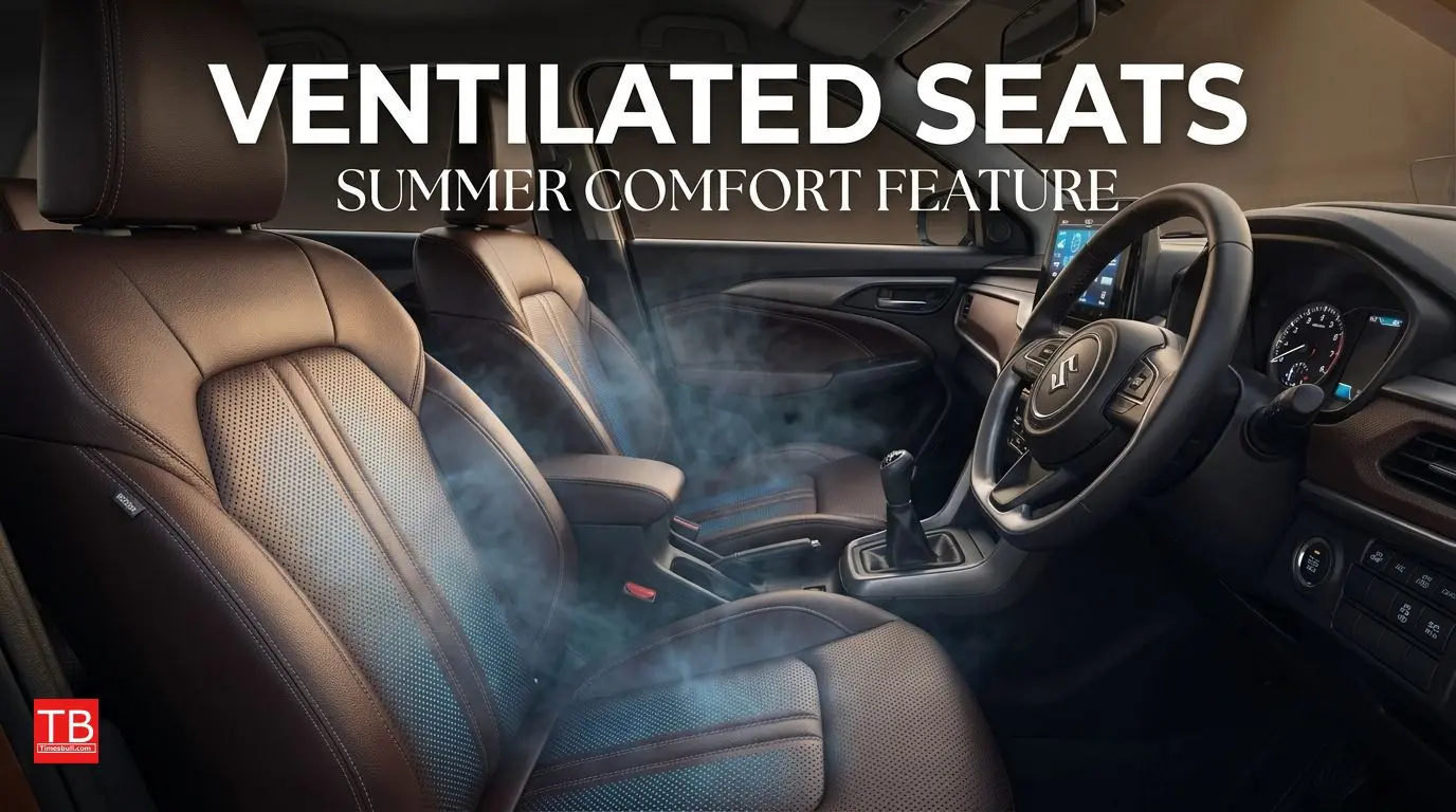 Ventilated front seats - relief in the heat