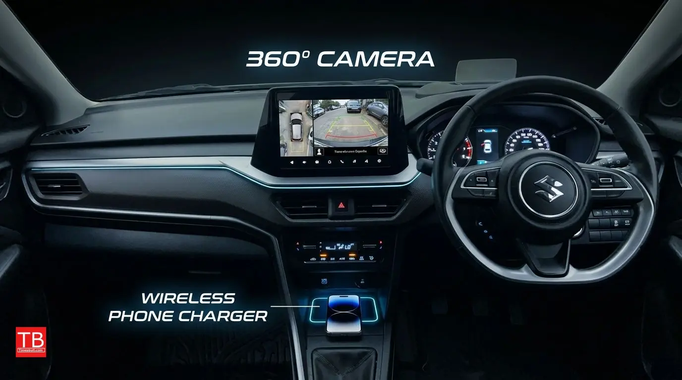 360-degree camera and wireless charger