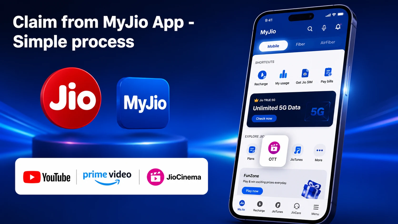 Claim from MyJio App - Simple process
