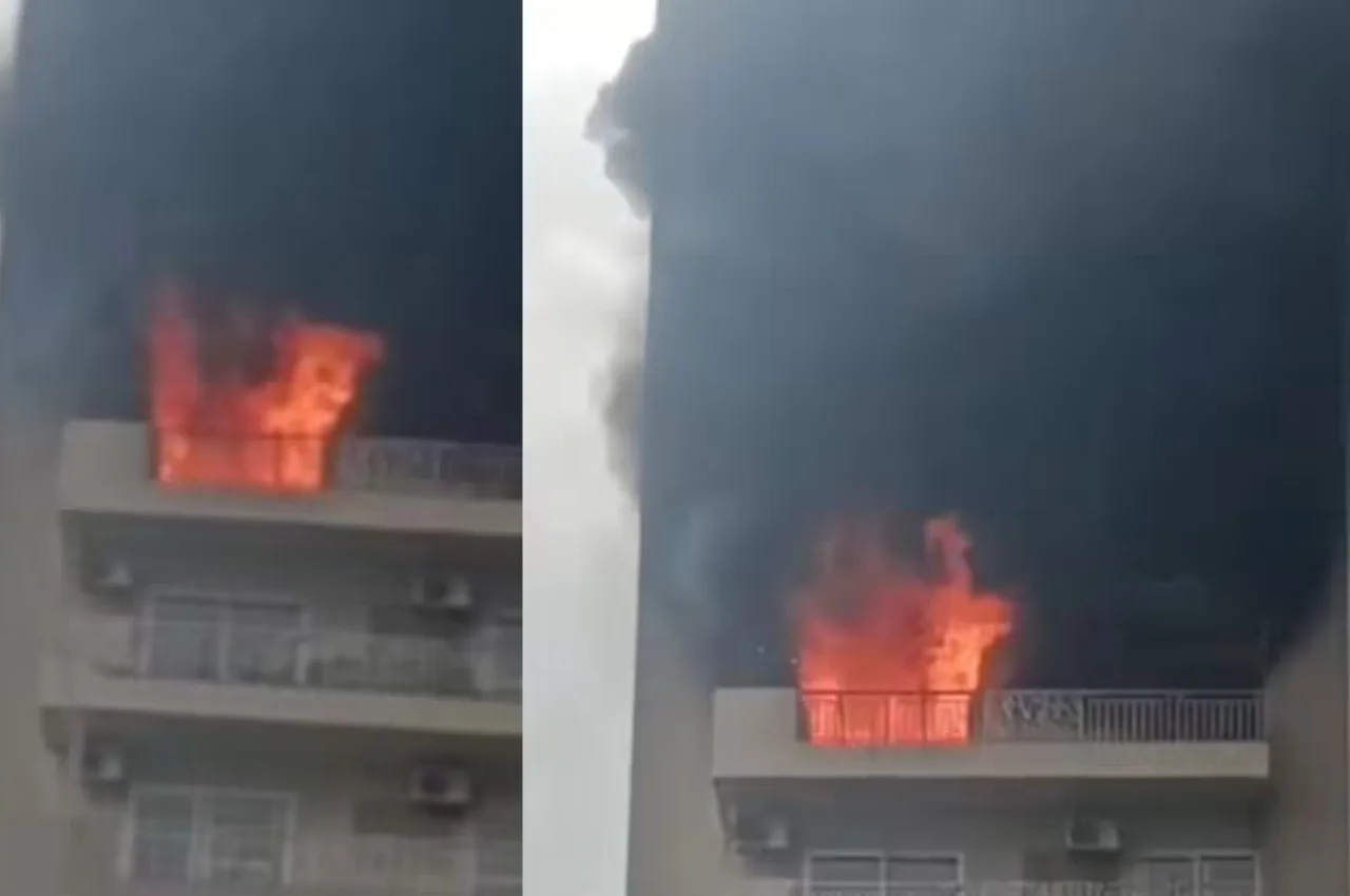 Noida Fire: Chaos Erupts