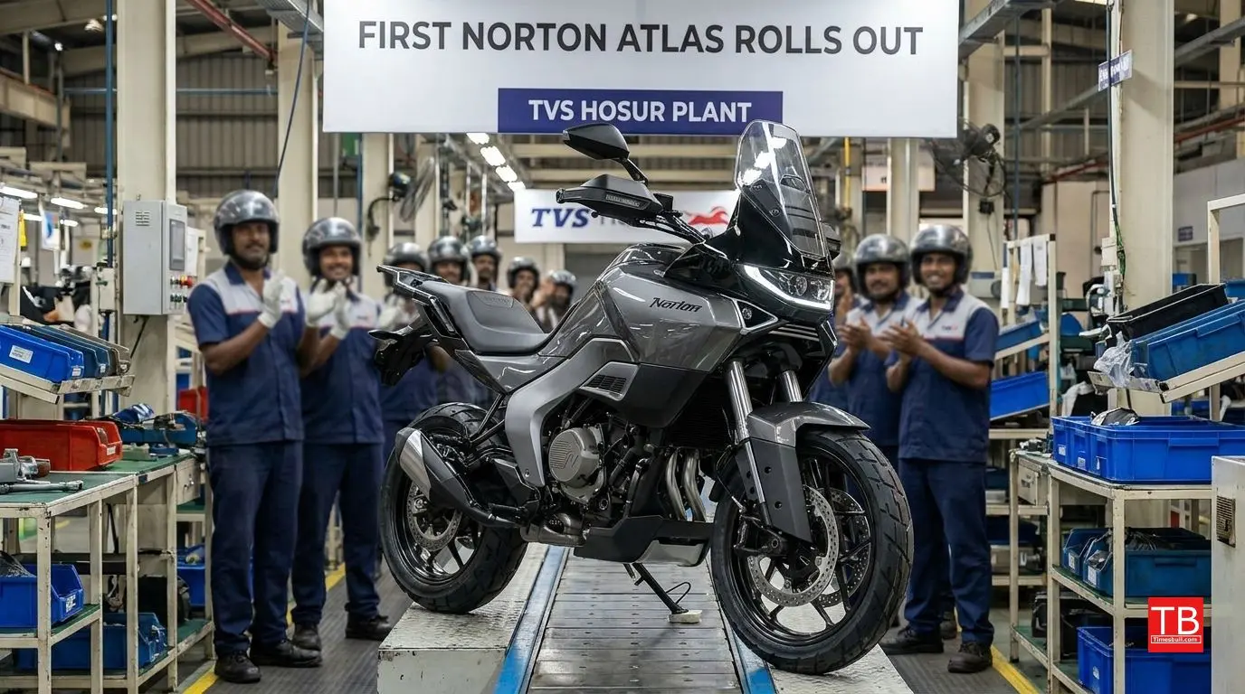 The first production model of Norton Atlas is in Hosur