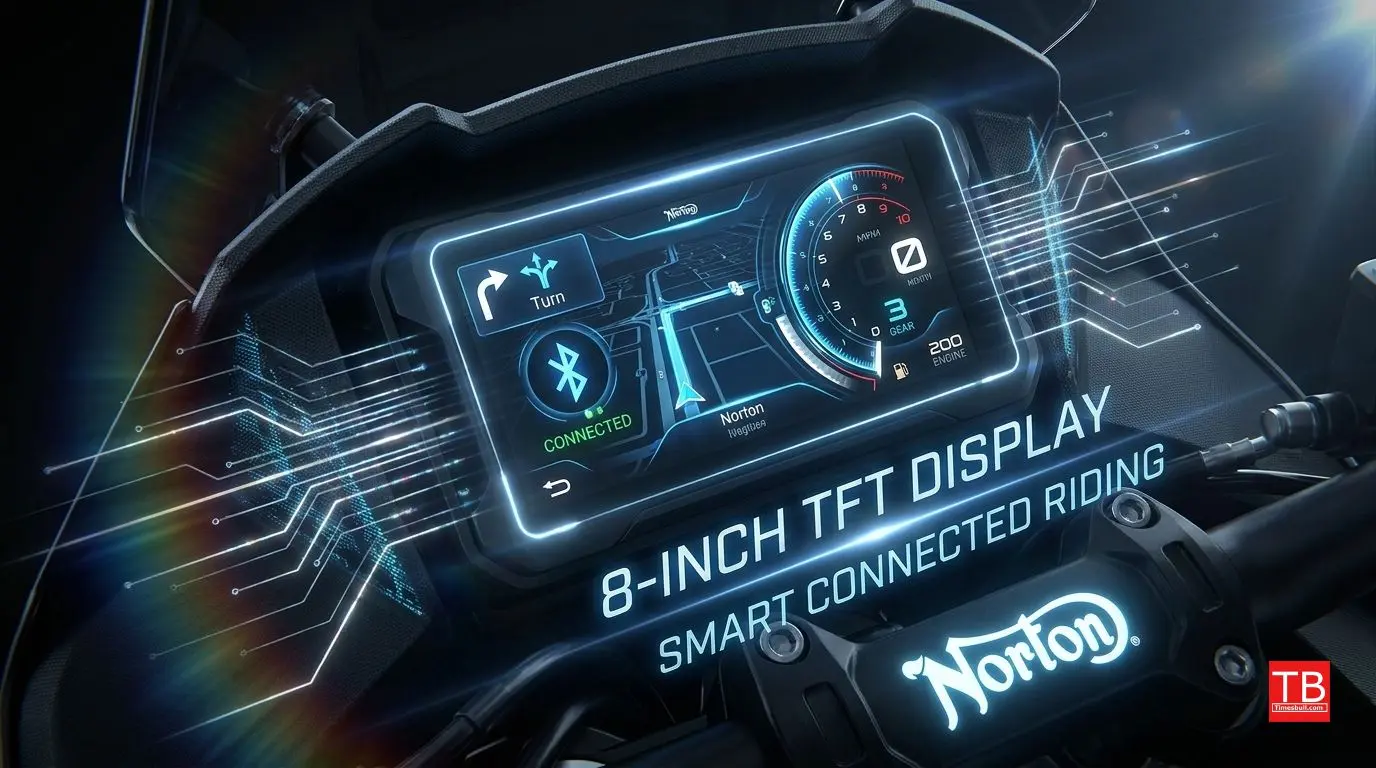 8-inch TFT display