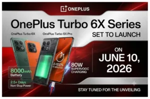 OnePlus Turbo 6X Series Set to Launch on June 10 with 8000mAh Battery, 80W Charging