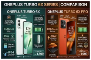 OnePlus Turbo 6X vs