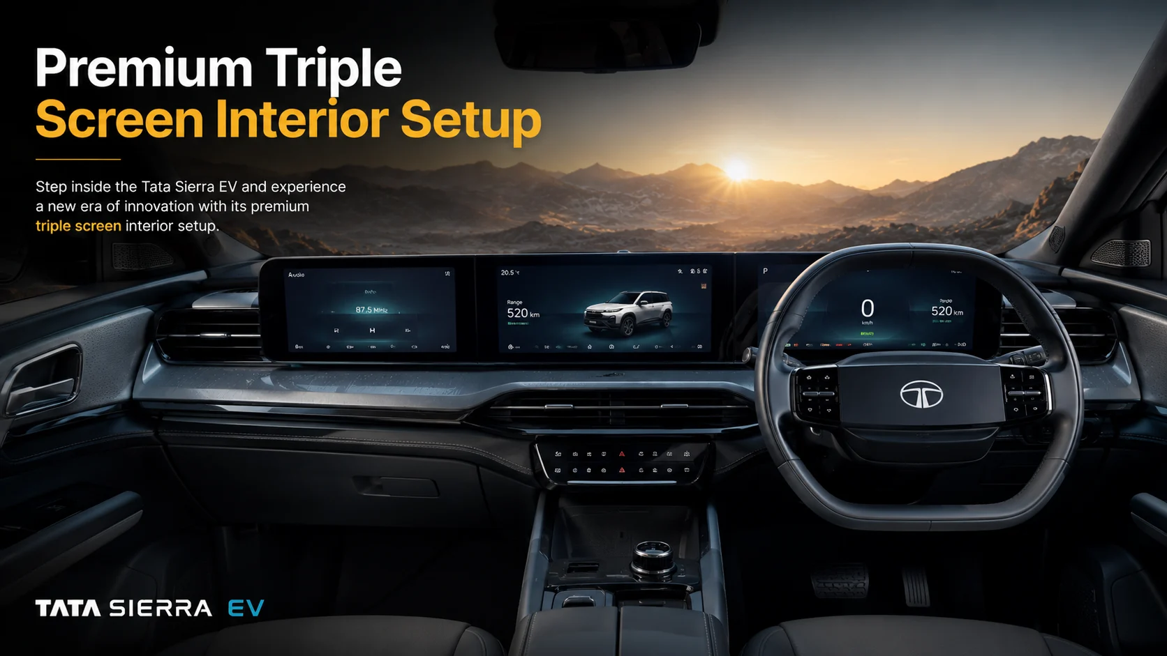 Premium Triple-screen Interior Setup