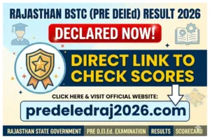 Rajasthan BSTC Pre DElEd