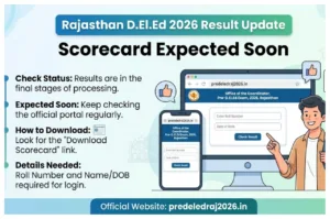 Rajasthan D.El.Ed Result 2026