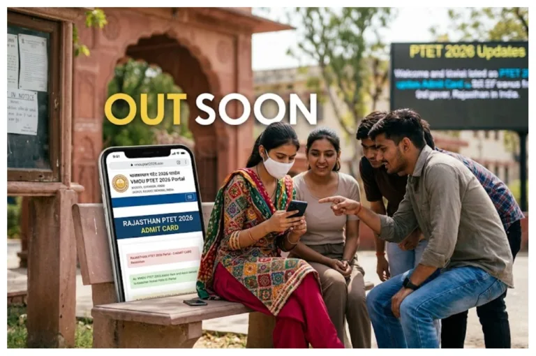 Rajasthan PTET Admit Card 2026 – Hall Ticket Releasing on June 7 at tetvmoukota2025.in
