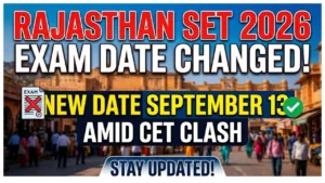 Rajasthan SET 2026 Exam