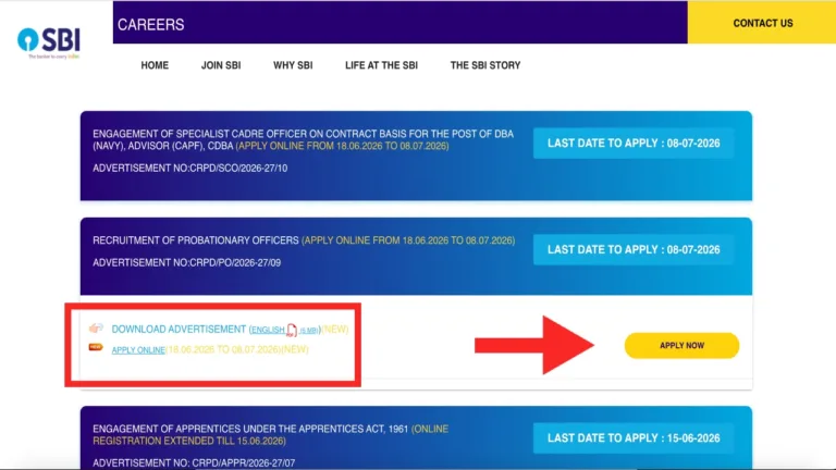 SBI PO Official Notification 2026