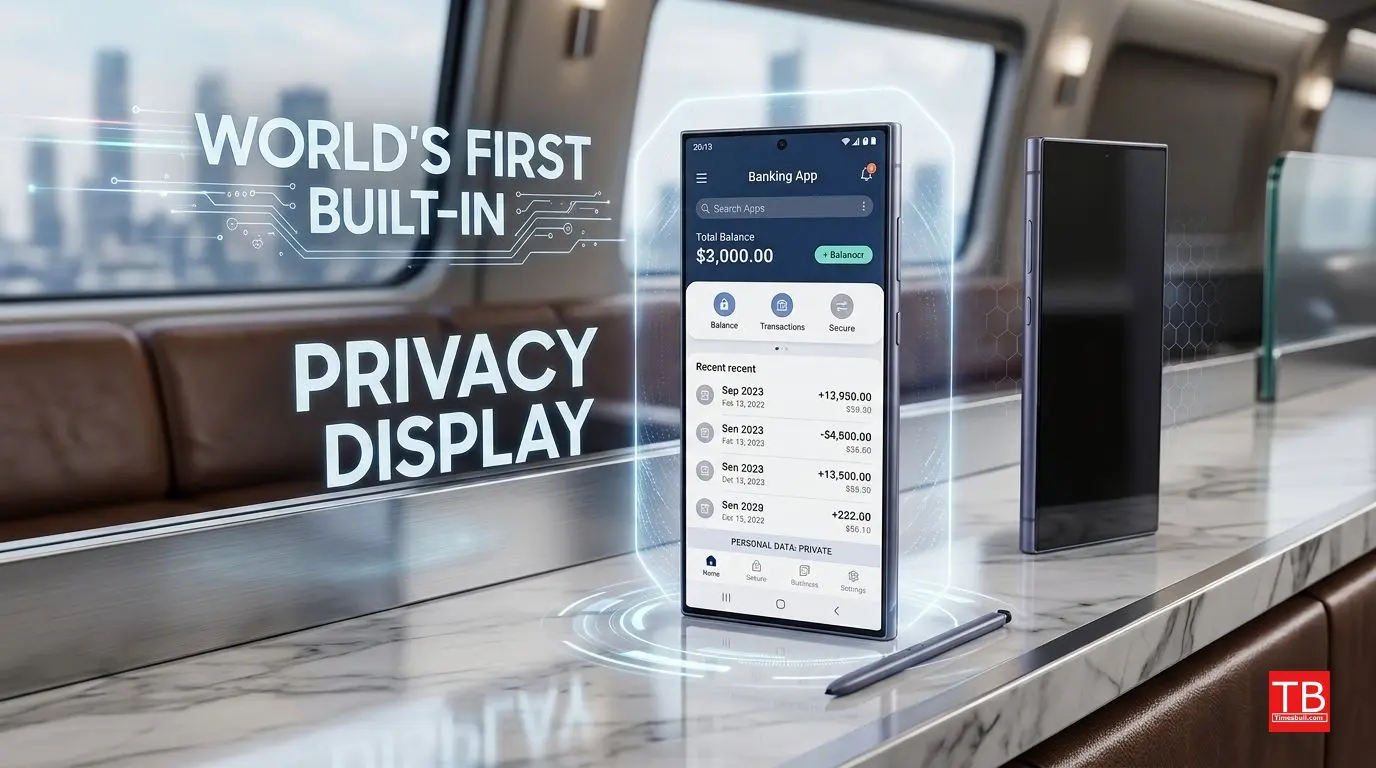 Privacy Display - the world's first built-in privacy screen