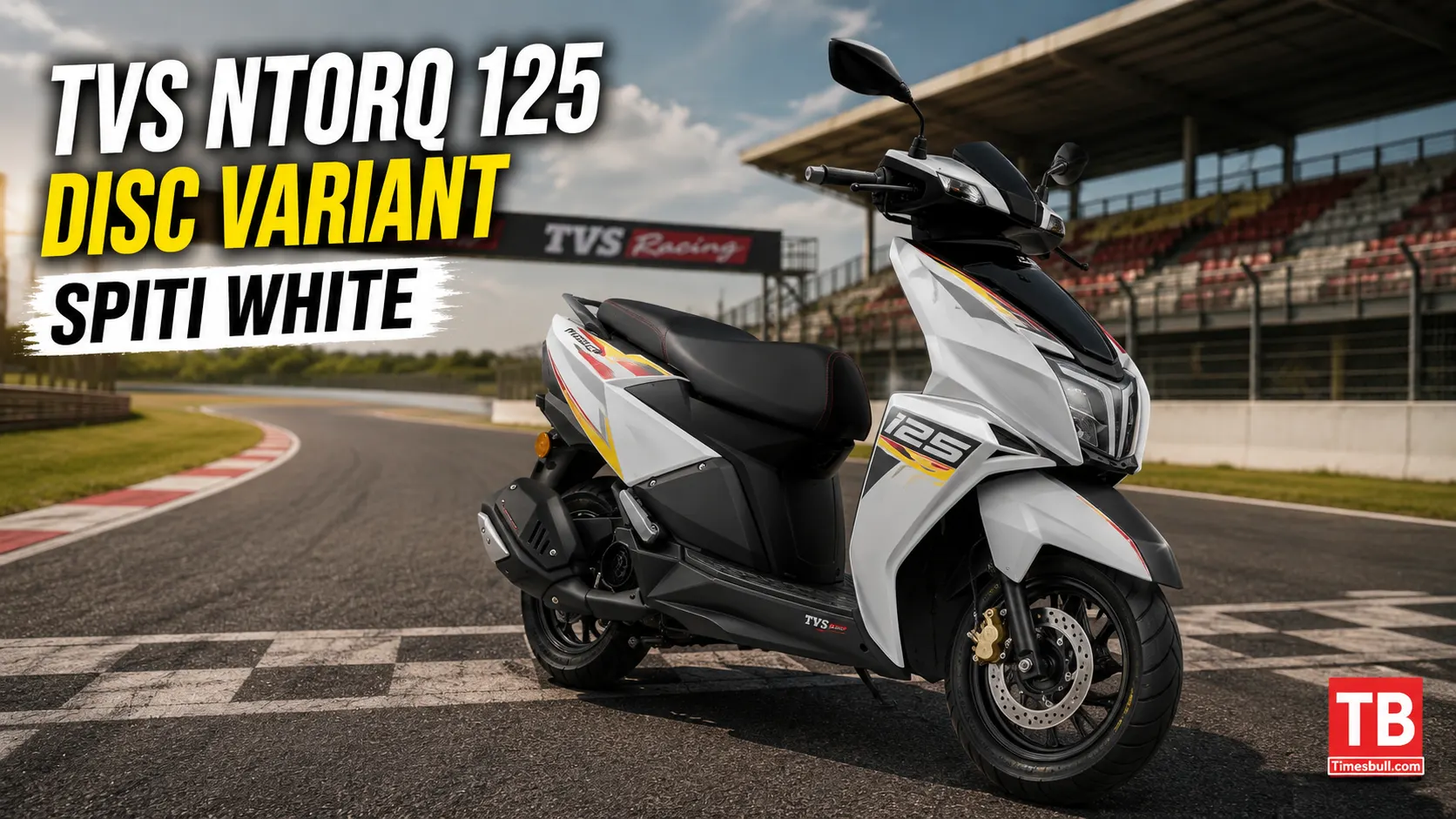 TVS NTORQ 125 Disc Variant - Spiti White