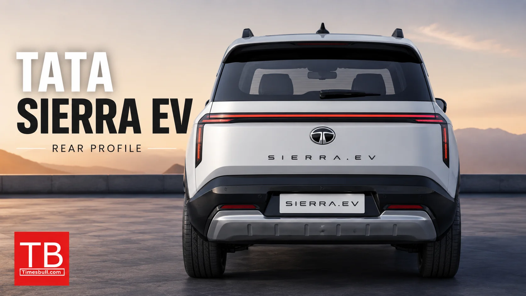 Tata Sierra EV - Rear profile